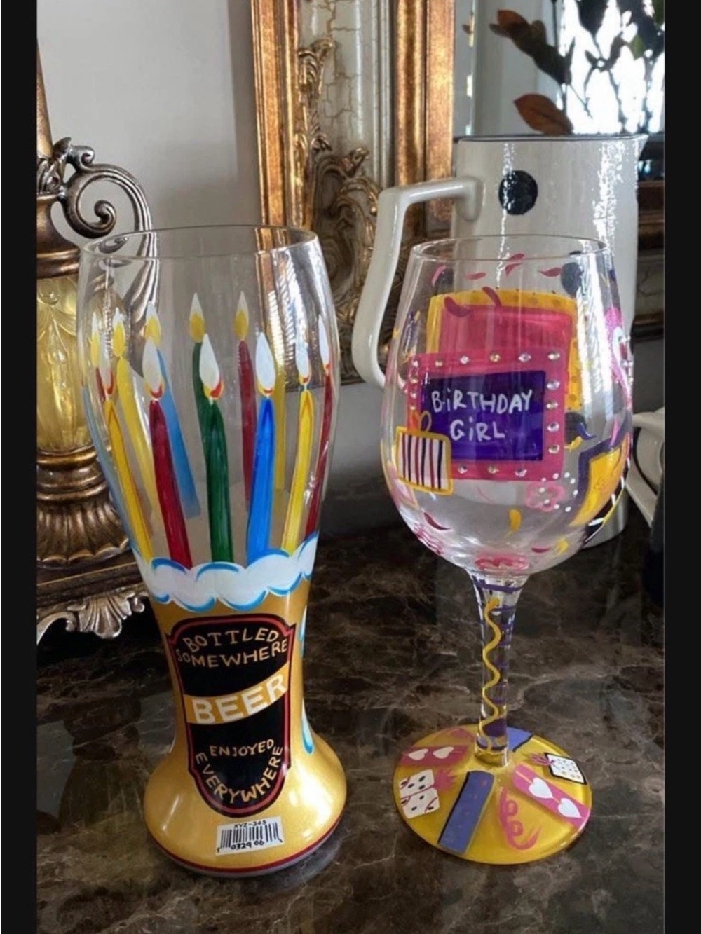 PAIR of Lolita Birthday Celebration glasses